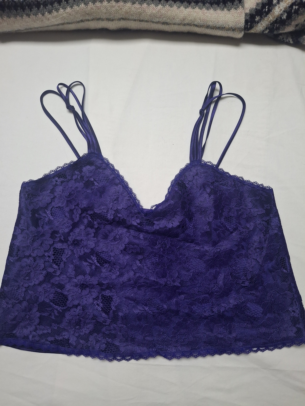 Victoria's Secret Purple Lace Bralette Cami